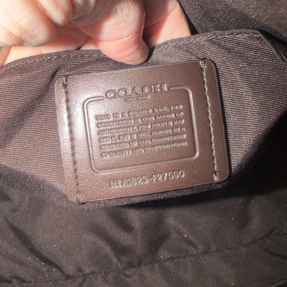 Coach Cream Satchel Bag - Picture 7 of 8